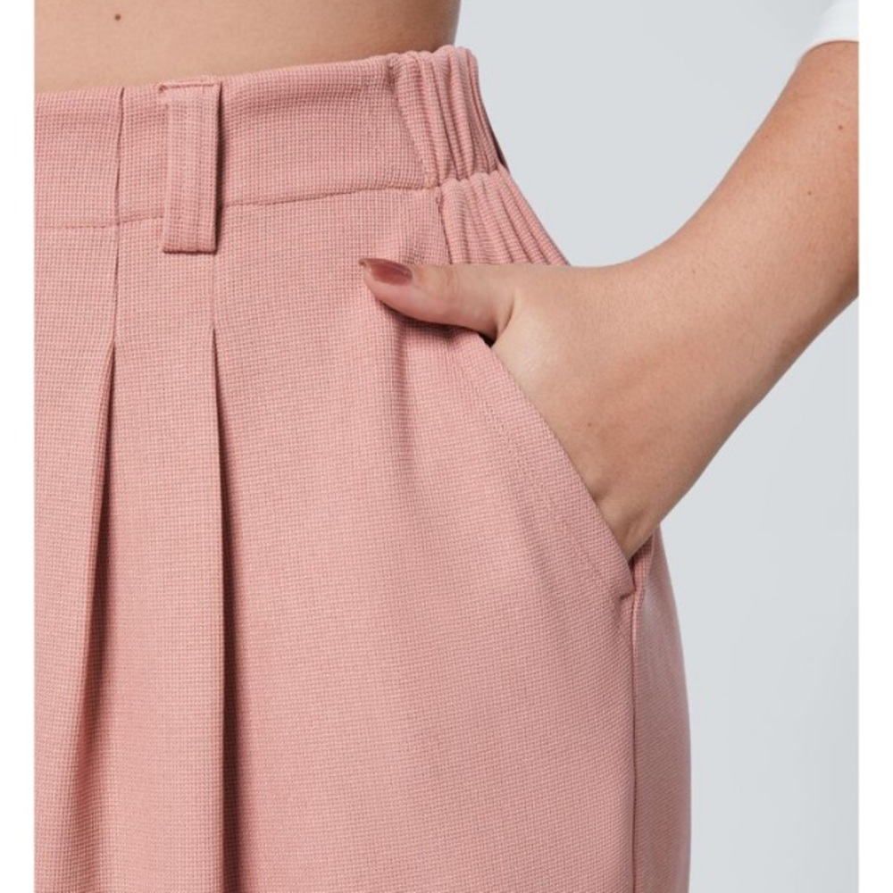 HALARA Halara Flex™ High Waisted Pocket Wide Leg Waffle Work Plus Size Pants - Picture 2 of 4